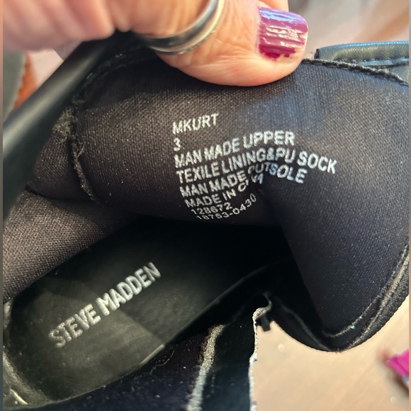 Steve Madden Youth Bootie Girls Size US 3 Glitter Multicolor  NEW NO BOX - Picture 6 of 8